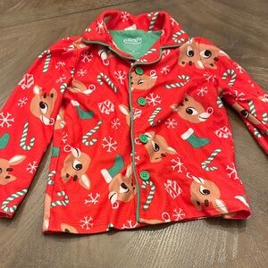 Rudolph Kids Red Pajama Top